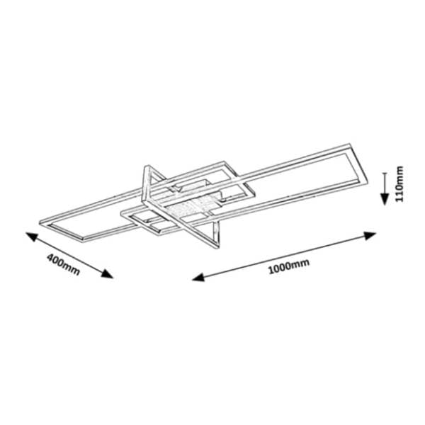 RABALUX plafonjera 35W Thabita 6867 1