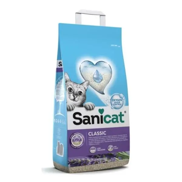 SANICAT Classic lavanda sanilove posip za mačke 8l 0