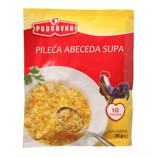 Supa PODRAVKA Abeceda pileća 38g 0