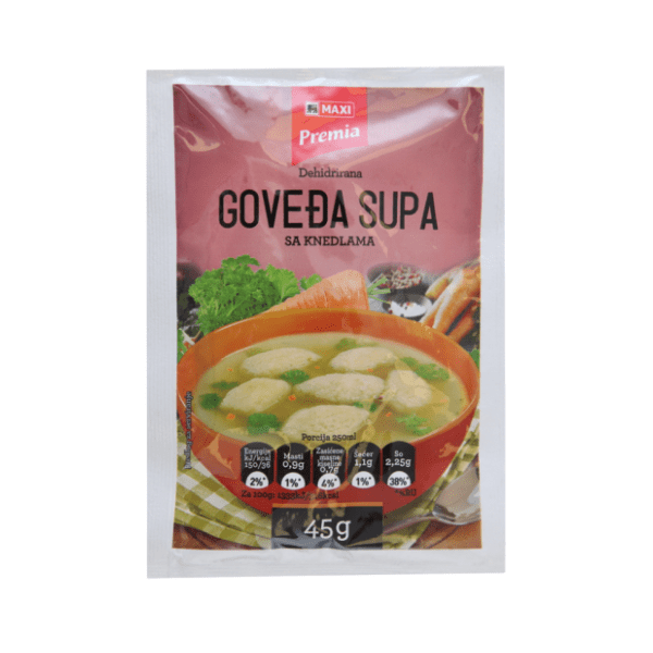 Supa PREMIA goveđa sa knedlama 45g 0