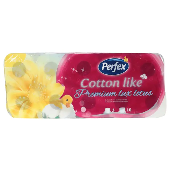 Toalet papir PERFEX cotton like lotus 3sloja 10kom 0