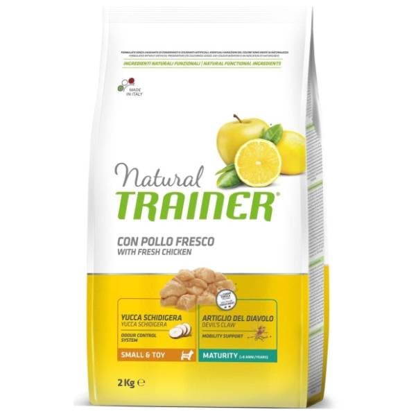 NATURAL TRAINER Small&toy hrana za pse piletina pirinač 2kg 0