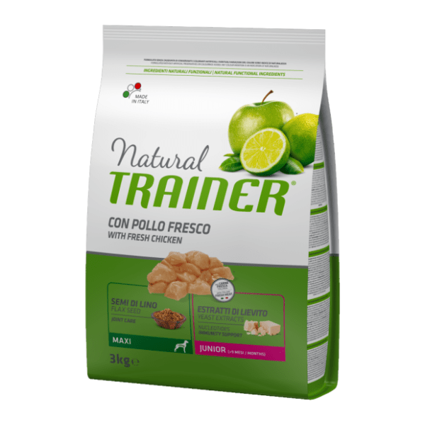 NATURAL TRAINER Maxi puppy hrana za pse piletina 3kg 0