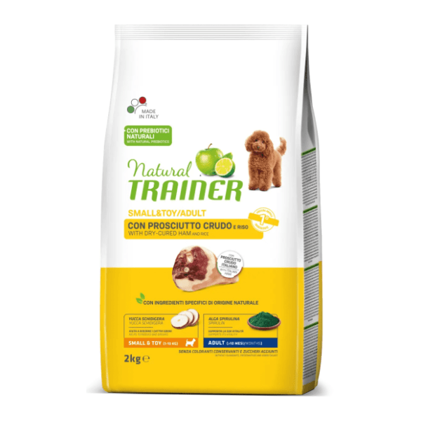 NATURAL TRAINER Small&toy hrana za pse piletina i pirinač 2kg 0