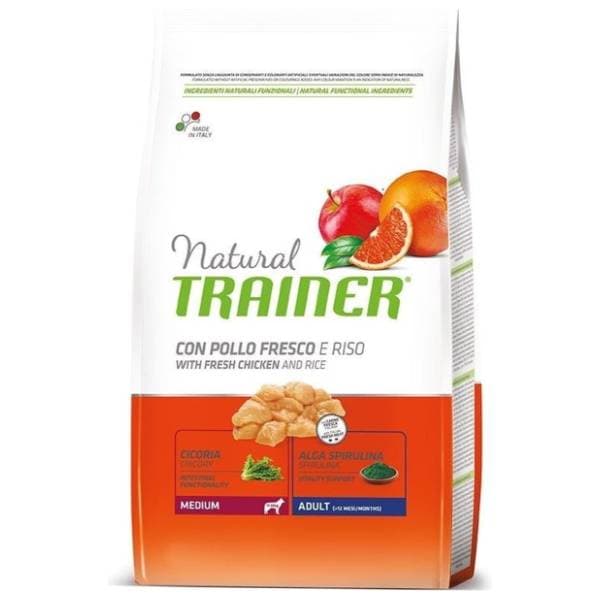 NATURAL TRAINER Medium puppy&junior hrana za pse piletina 3kg 0