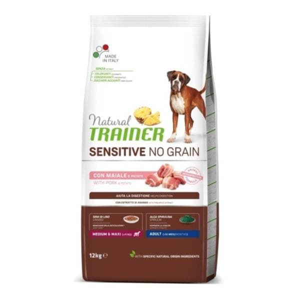 NATURAL TRAINER Sensitive hrana za pse bez glutena pork 12kg 0