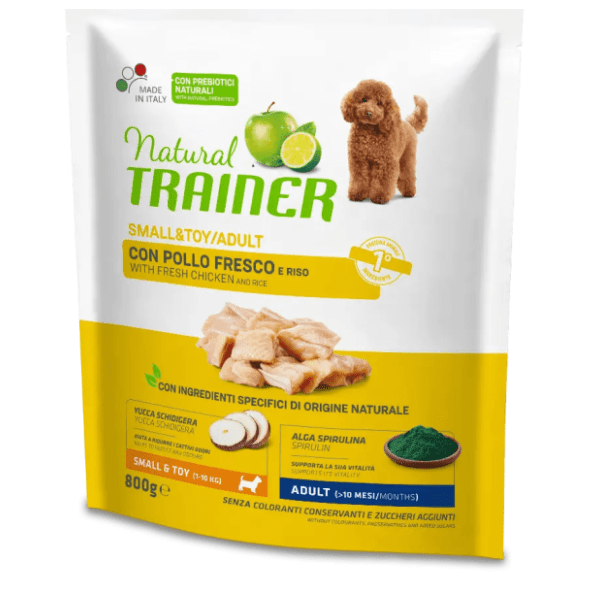 NATURAL TRAINER Small puppy piletina i pirinač 800g 0