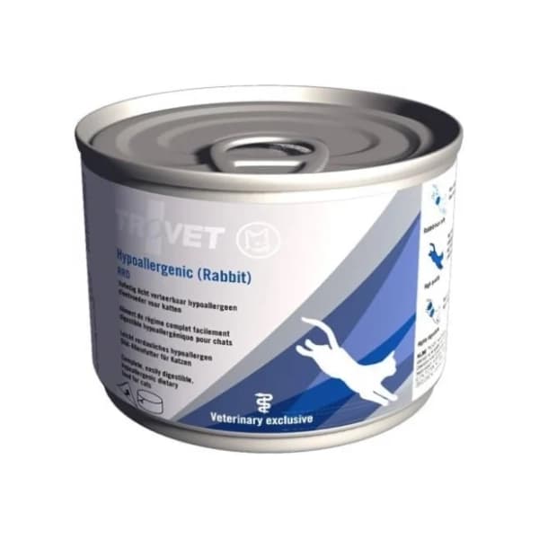 TROVET Hypoallergenic hrana za mačke zečetina 200g 0