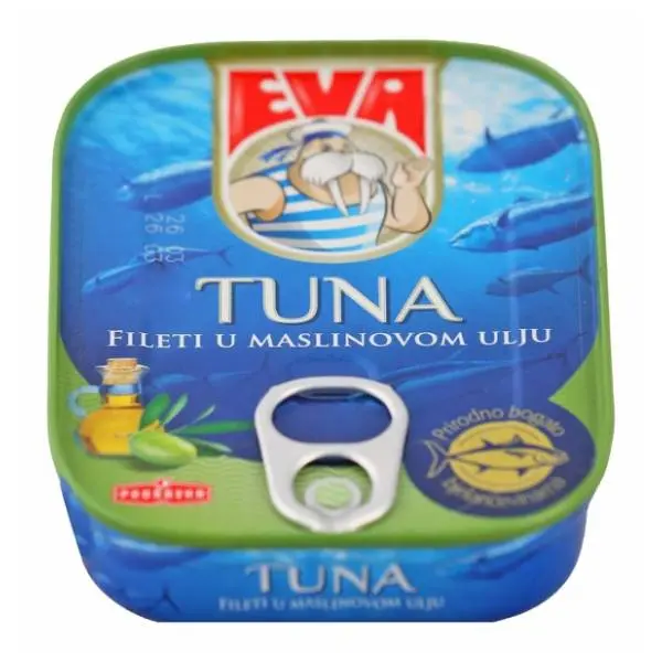 Tunjevina EVA fileti u maslinovom ulju 100g 0
