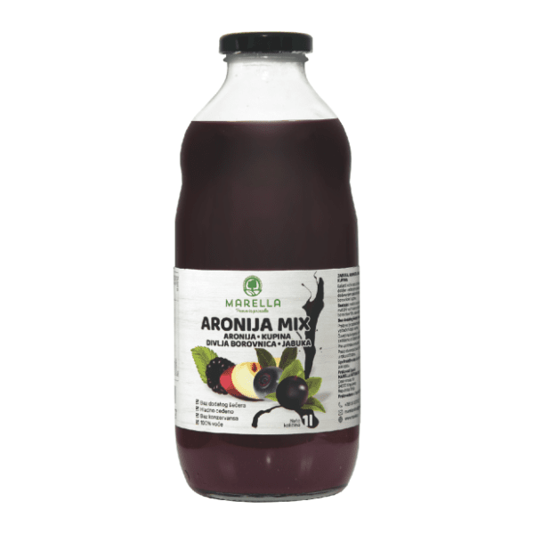 Voćni sok MARELLA aronija borovnica 1l 0