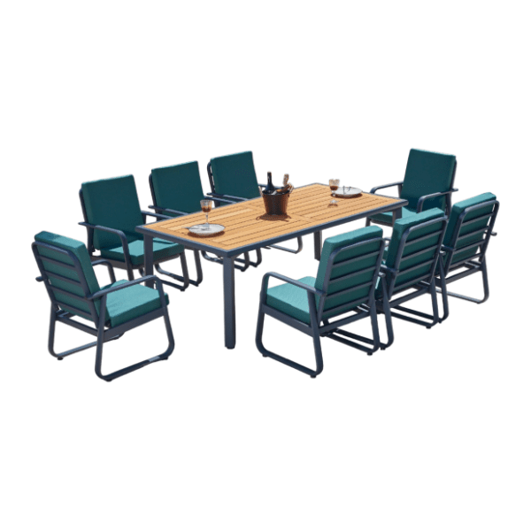 Baštenski set HANAH HOME Milano anthracite wooden 0