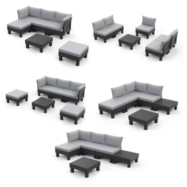 Baštenski set KETER Cantara elements 5 seater CU 257361 grafit 1