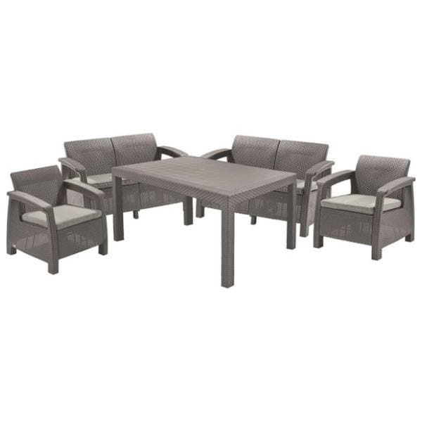 Baštenski set KETER Corfu fiesta CU 227586 kapućino 0