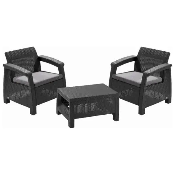 Baštenski set KETER Corfu weekend CU 223250 grafit 0