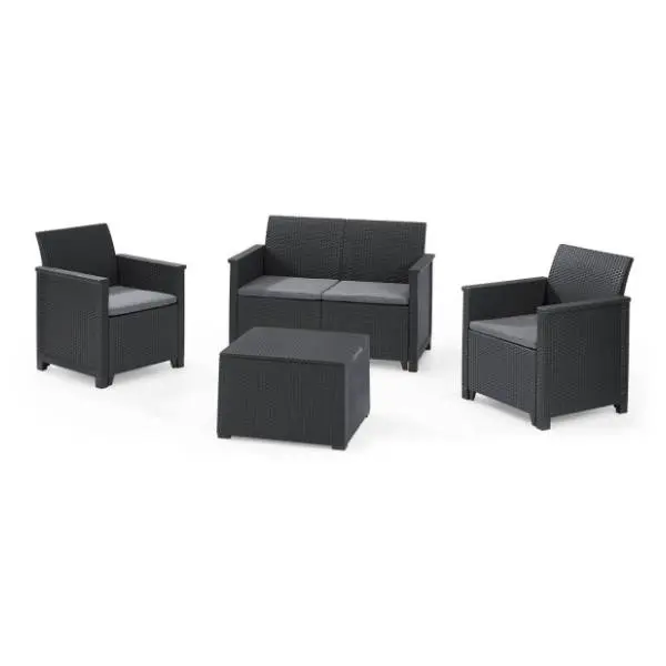 Baštenski set KETER Elodie 2 CU 253948 sa box stolom grafit 0