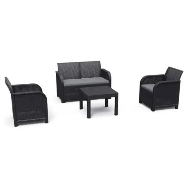 Baštenski set KETER Rosalie 2 seater CU 249561 grafit 0