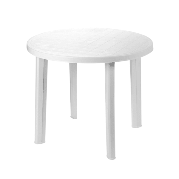 Baštenski sto GREEN BAY Tondo beli 90 x 90 x 72 cm 0
