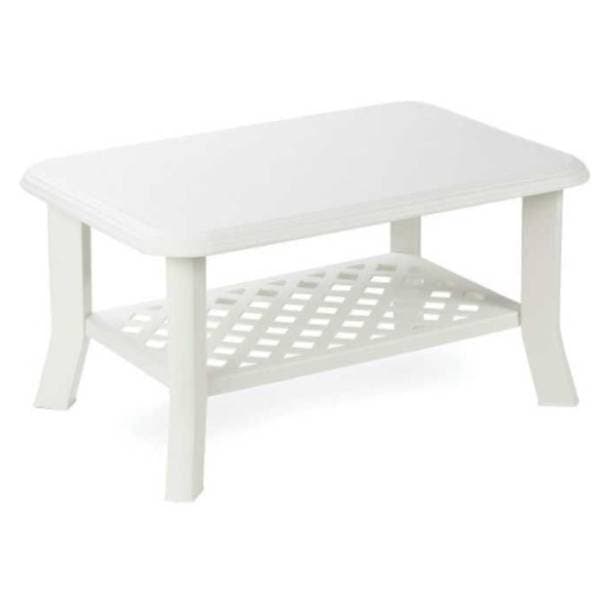 Baštenski sto IPAE-PROGARDEN Niso beli 90 x 60 x 46 cm 0