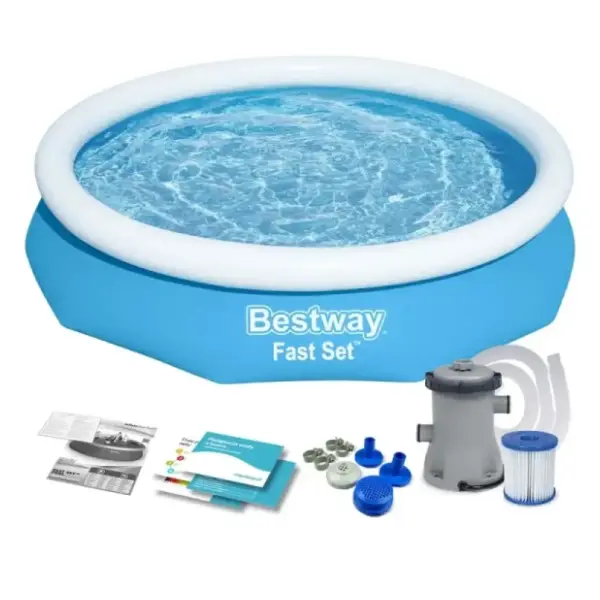 BESTWAY bazen za dvorište sa filter pumpom 305x66cm Fast Set 0