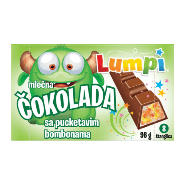 Čokolada LUMPI pucket bom 96g 0