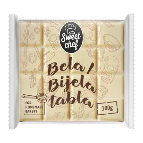 Čokolada SWEET CHEF za kuvanje bela 100g 0