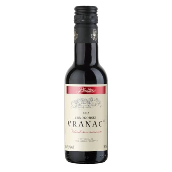 Crveno vino PLANTAŽE Vranac 0,187l 0