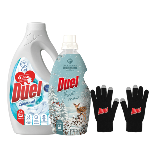 DUEL paket tečni deterdžent, omekšivač za veš i rukavice 0
