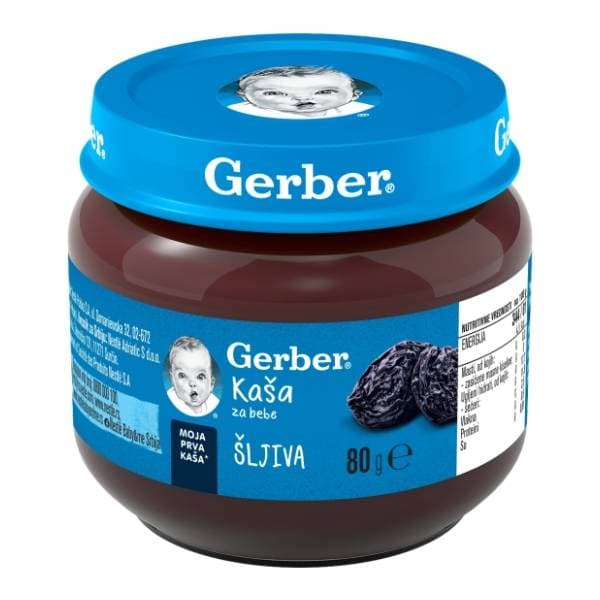 GERBER kašica suva šljiva 80g 0