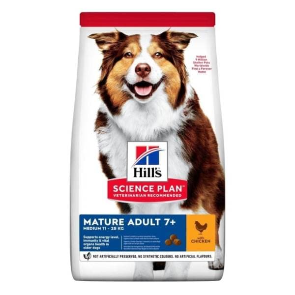 HILL'S Science Plan mature adult 7+ medium piletina 14kg 0