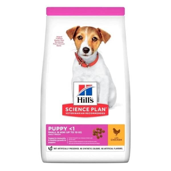 HILL'S Science Plan small&mini hrana za štence piletina 3kg 0