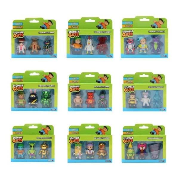 Igračka mini akciona figura Stumble guys 3kom 0
