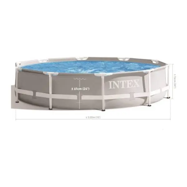 INTEX bazen metalni okvir 305x76cm Prism Frame sivi 2