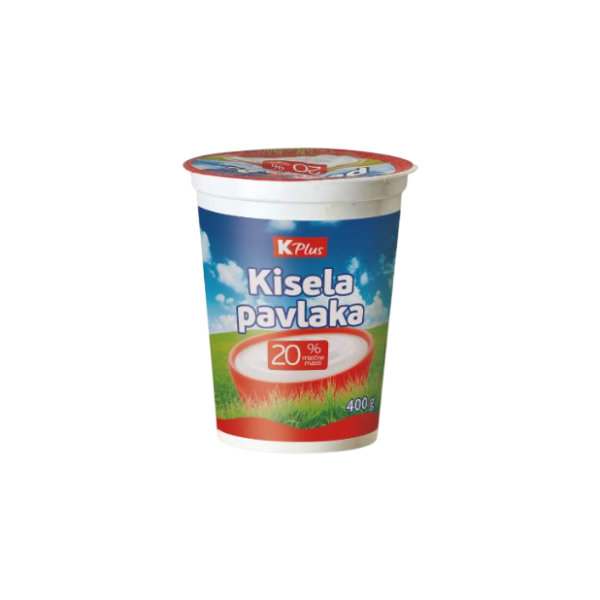 Kisela pavlaka K PLUS 20%mm 400g 0