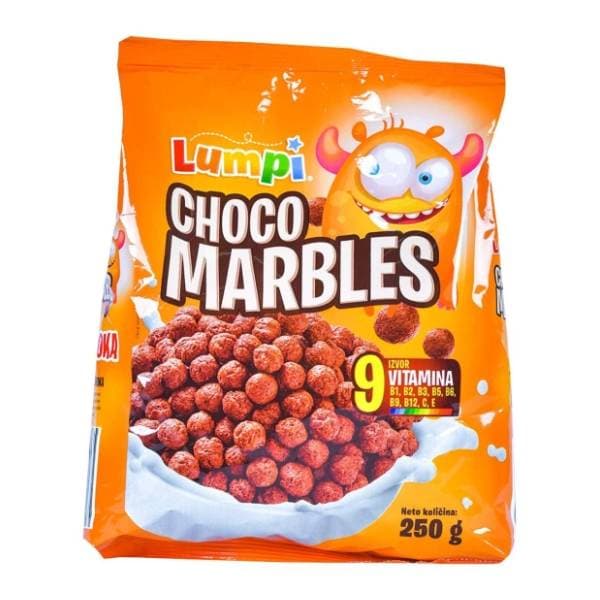 Pahuljice LUMPI choco marbles 250g 0