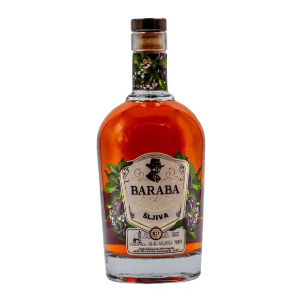 Rakija BARABA šljiva 42% 0,7l 0