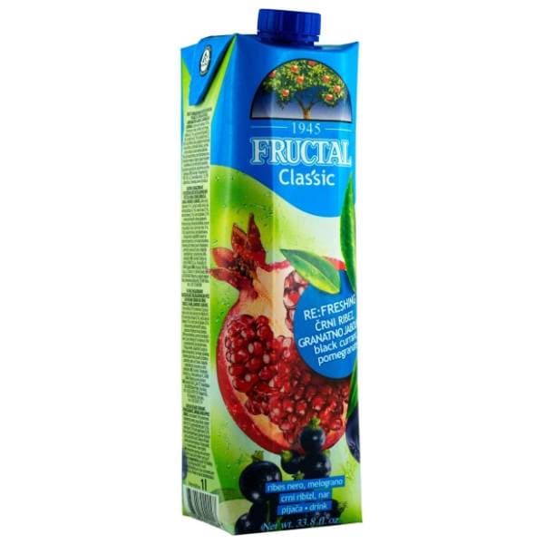 Voćni sok FRUCTAL Classic nar crna ribizla 1l 0