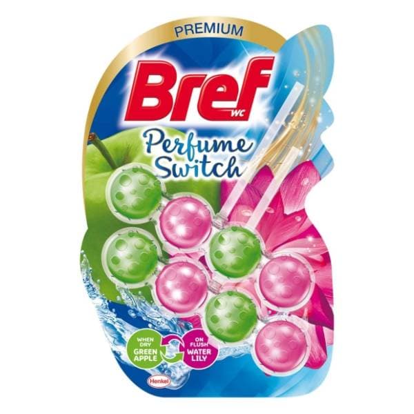 WC osveživač BREF Green apple water lily 2x50g 0