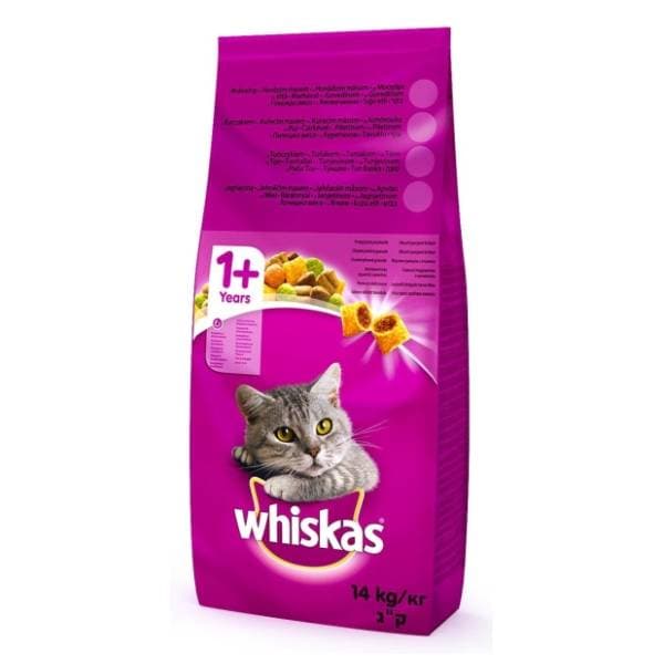 WHISKAS Adult briketi za mačke piletina 14kg 0