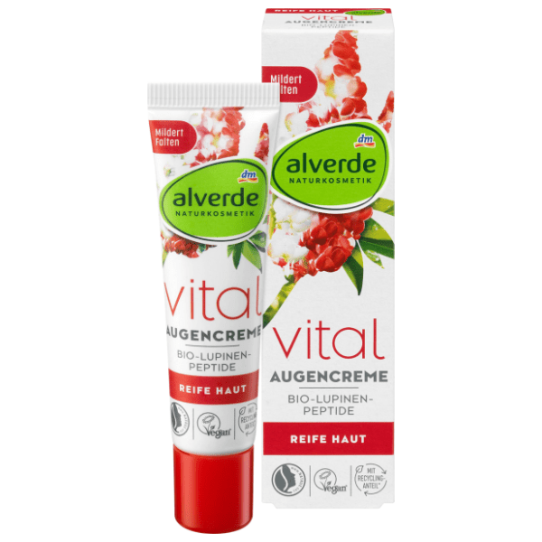 ALVERDE Vital krema za predeo oko očiju peptidi lupine 15ml 0