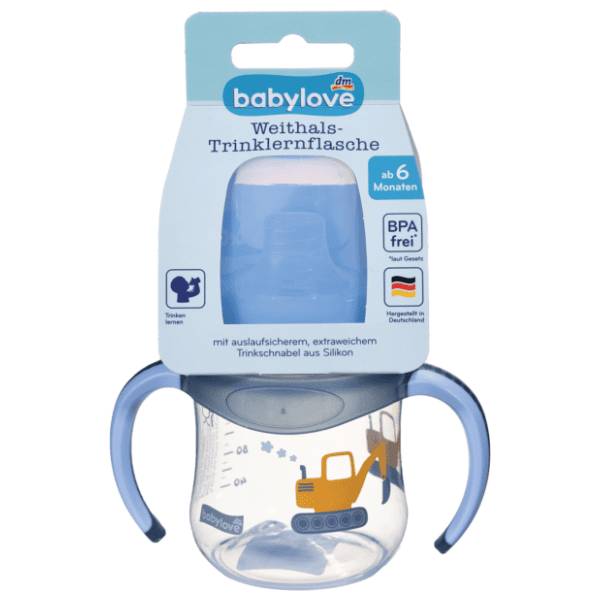 BABYLOVE flašica sa ručkama 150ml (više vrsta) 0