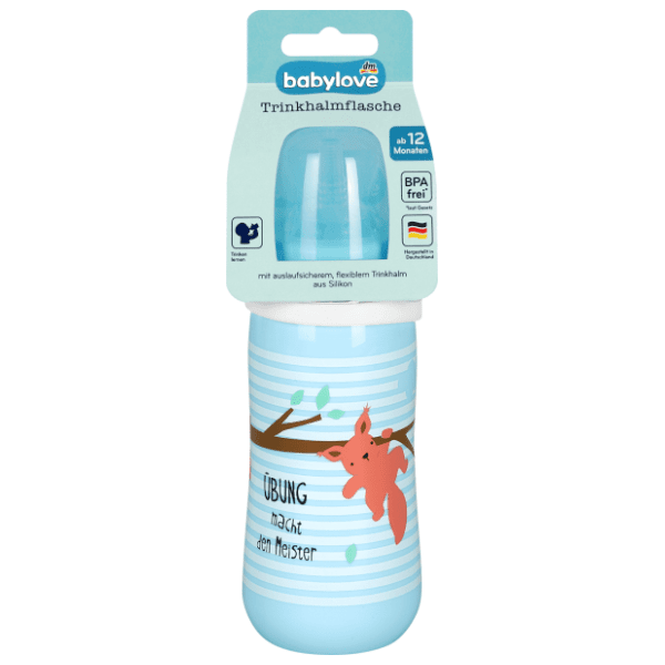BABYLOVE flašica sa slamčicom 330ml 1kom (više vrsta) 0