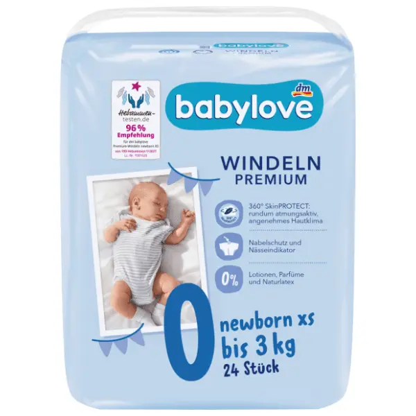 BABYLOVE pelene newborn 0 XS 24kom 0
