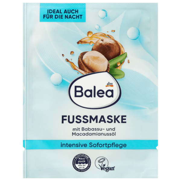 BALEA maska za stopala ulje makadamije i babasu oraha 15ml 0