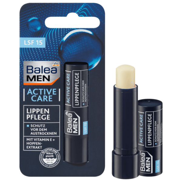 BALEA MEN Active care balzam za usne SPF15 4,8g 0