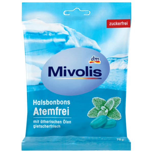 Bombone MIVOLIS mentol i etarsko ulje sa zaslađivačima 75g 0