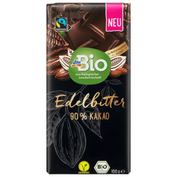 Crna čokolada DM BIO 90% kakao 100g 0