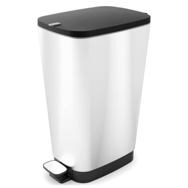 CURVER kanta za smeće chic steel metalik siva 35l 0
