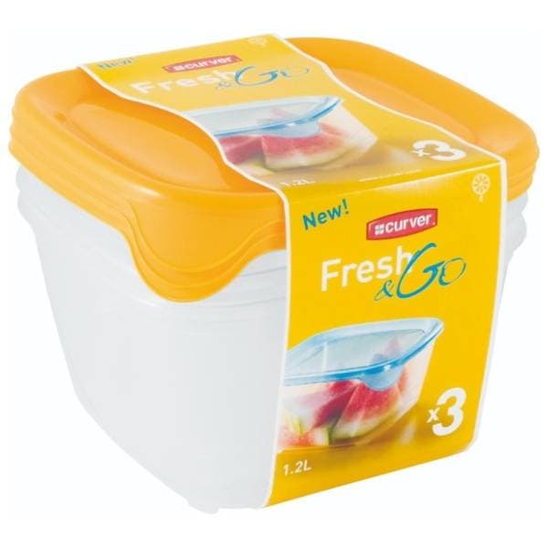 CURVER set kutija za hranu Fresh & go 3x1,2l 0
