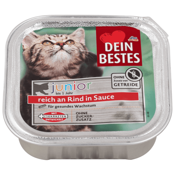 DEIN BESTES Junior hrana za mačke govedina u sosu 100g 0
