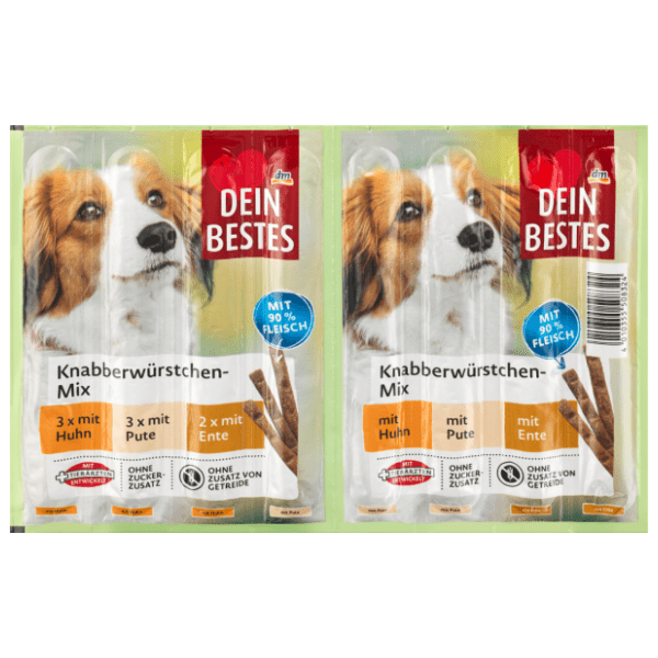DEIN BESTES Mix štapići za pse piletina ćuretina pačetina 88g 0